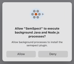 Allow the SemSpect App to install plugins
