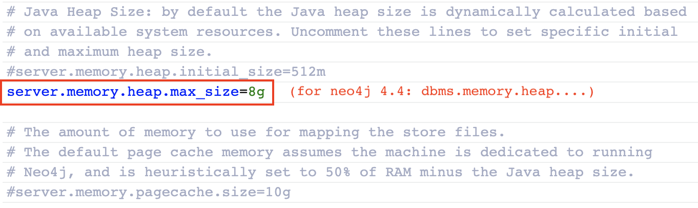 Neo4j Desktop max heap setting