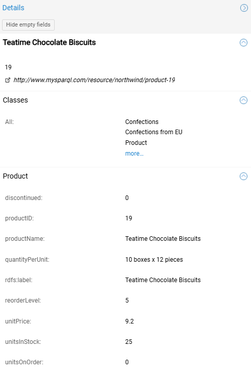 Object Dossier Panel